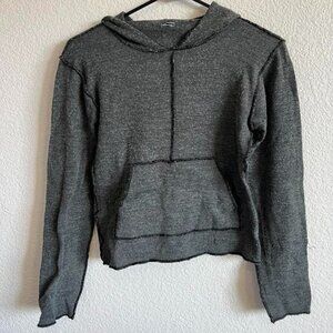 Dark Grey Sweatshirt w/ Black Trim